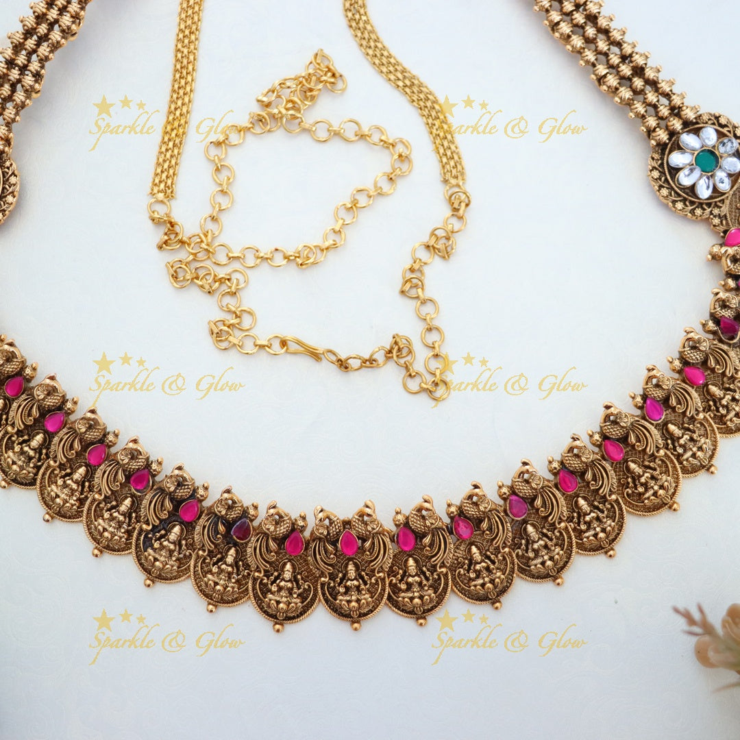 Exquisite Gold-Plated Temple Design Hip Belt