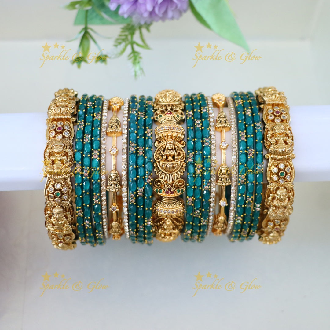 Exquisite Lakshmi Bridal Bangles Set for Weddings