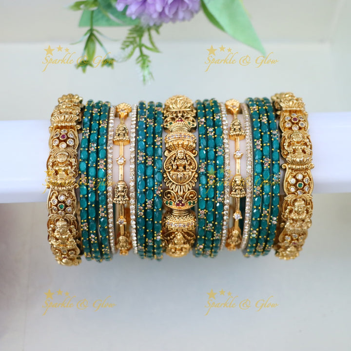 Exquisite Lakshmi Bridal Bangles Set for Weddings