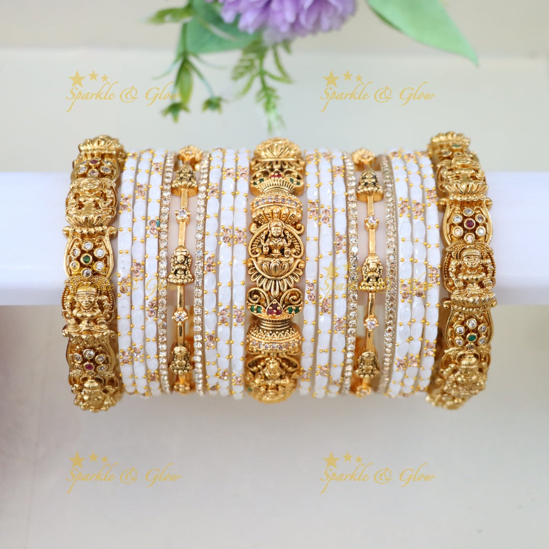 Exquisite Lakshmi Bridal Bangles Set for Weddings