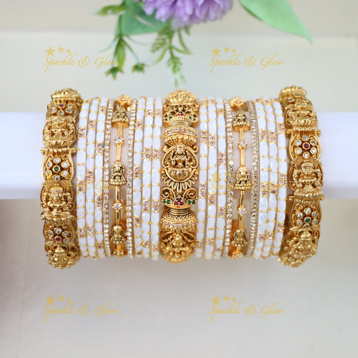 Exquisite Lakshmi Bridal Bangles Set for Weddings