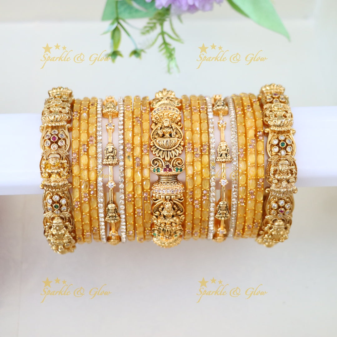Exquisite Lakshmi Bridal Bangles Set for Weddings