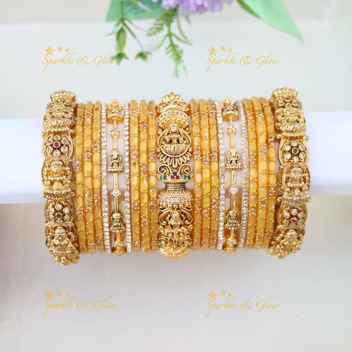 Exquisite Lakshmi Bridal Bangles Set for Weddings