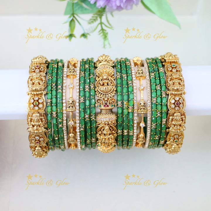 Exquisite Lakshmi Bridal Bangles Set for Weddings