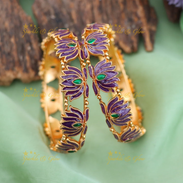 Discover Our Lotus Floral Bangles for Festive Occasions