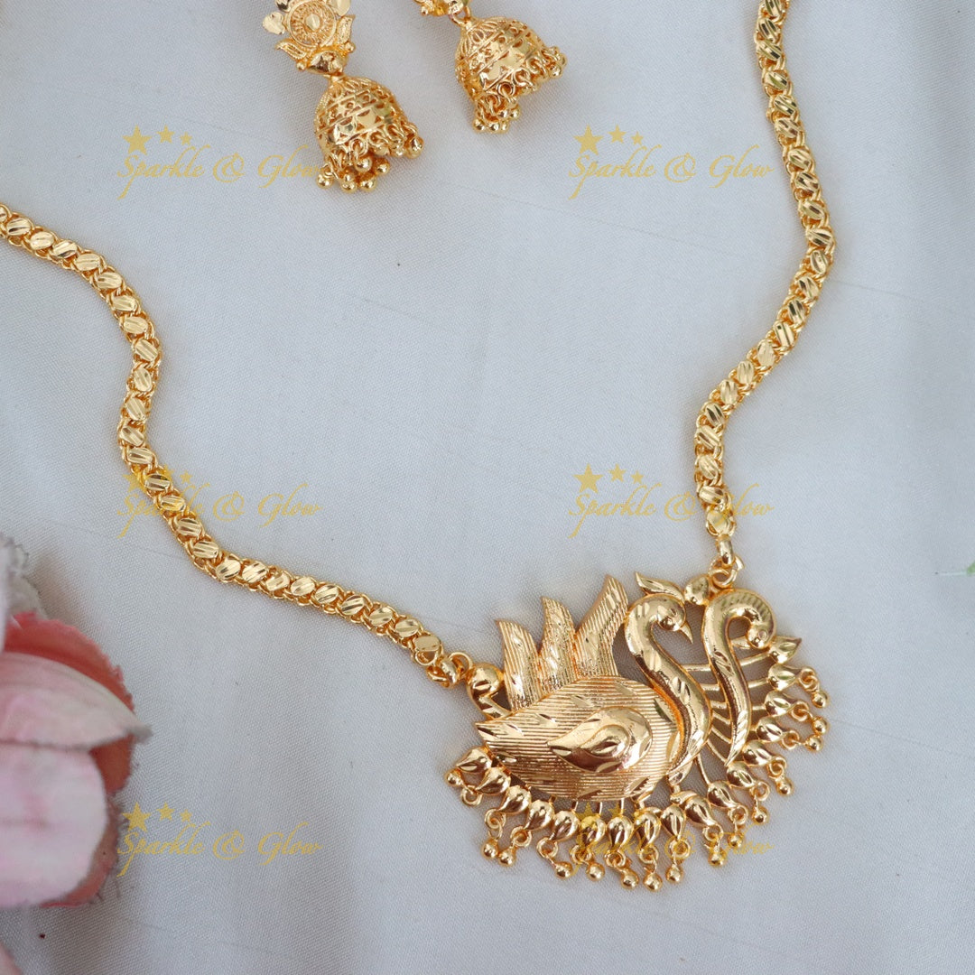Exquisite Microgold Long Necklace for Weddings