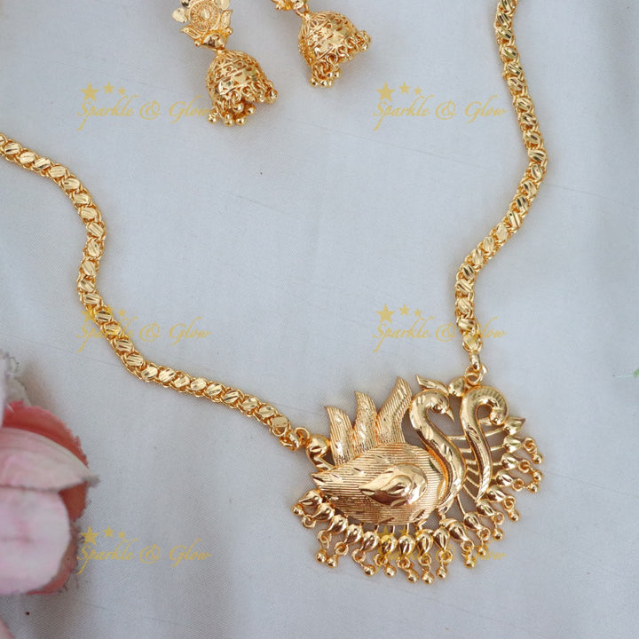 Exquisite Microgold Long Necklace for Weddings
