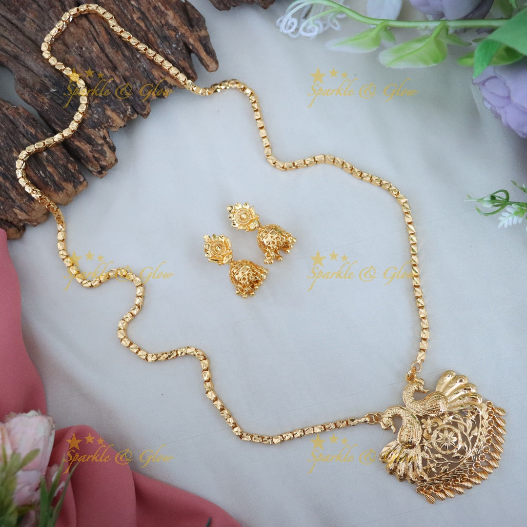 Radiant Microgold Long Necklace for Celebrations