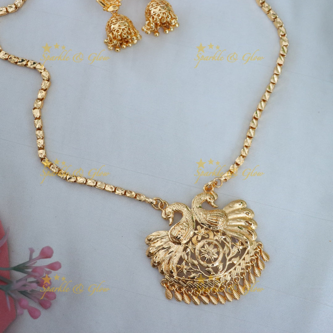Radiant Microgold Long Necklace for Celebrations