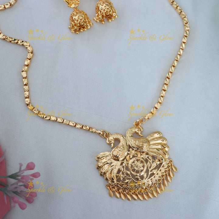 Radiant Microgold Long Necklace for Celebrations