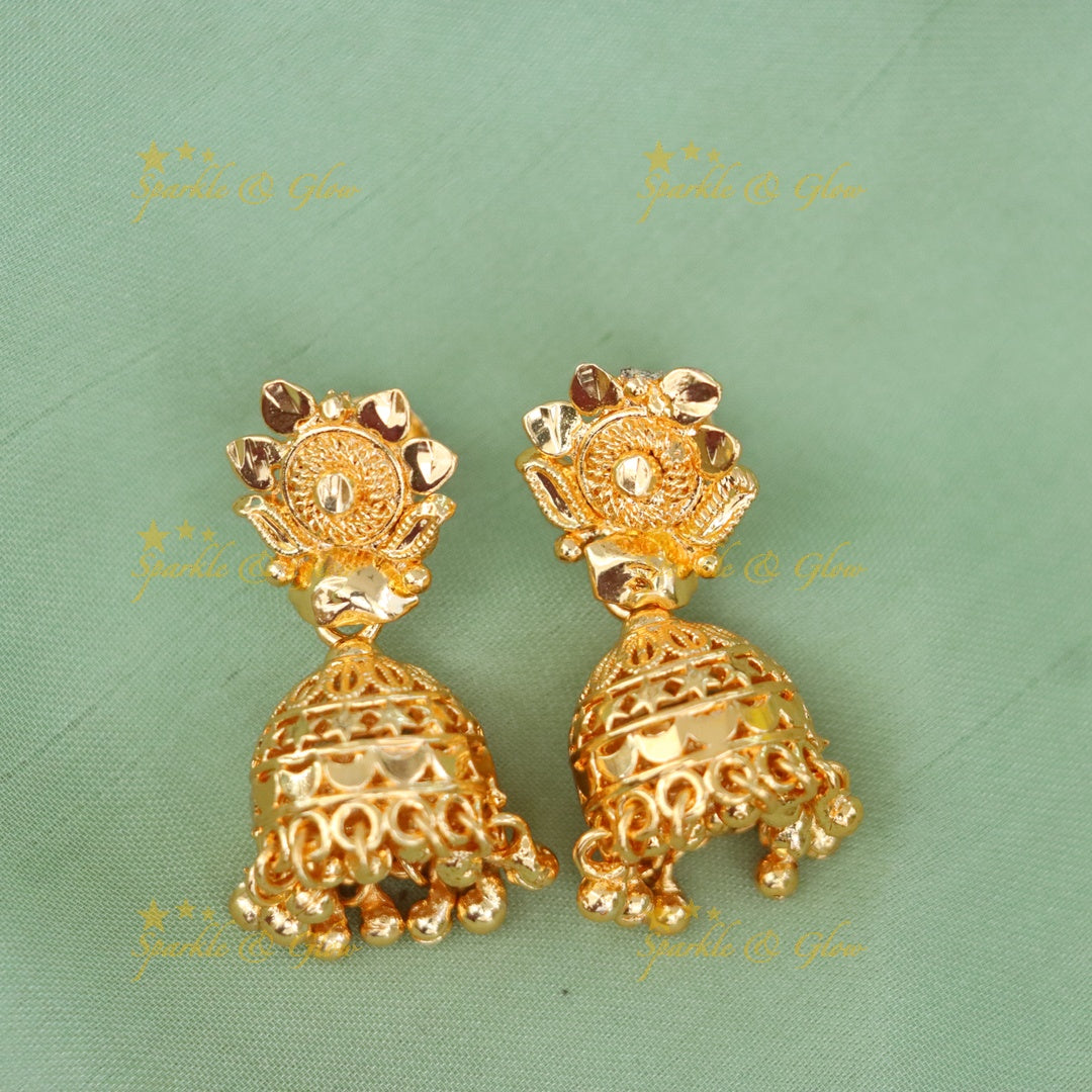 Microgold Wedding Long Necklace Set - Elegant Design