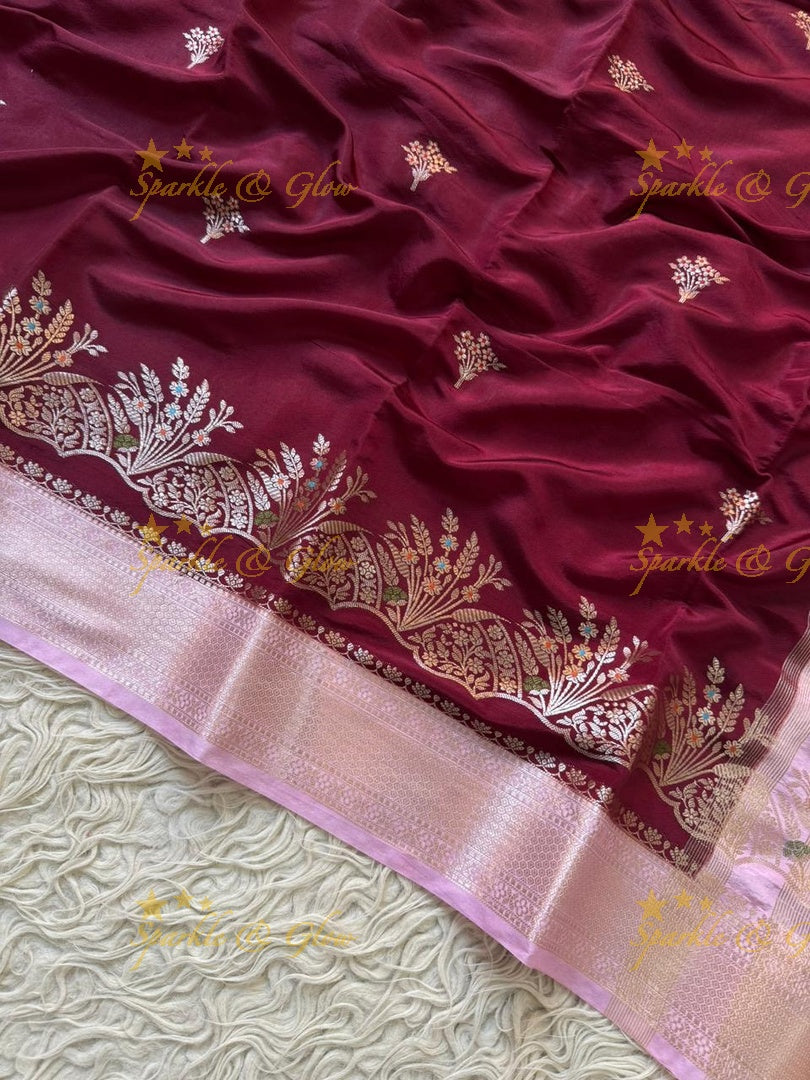 Exquisite Red Banarasi Saree - Perfect for Weddings