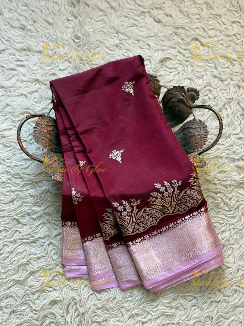 Exquisite Red Banarasi Saree - Perfect for Weddings
