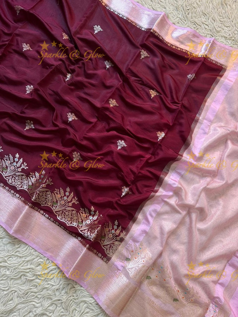 Exquisite Red Banarasi Saree - Perfect for Weddings