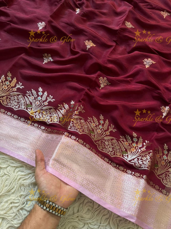 Exquisite Red Banarasi Saree - Perfect for Weddings