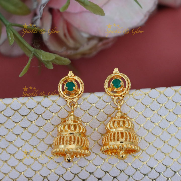 Majestic Microgold Temple Necklace for Elegant Festivities