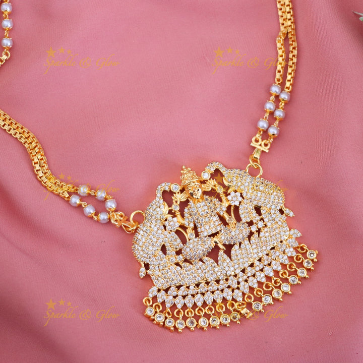 Exquisite Microgold Temple Necklace for Wedding Glam