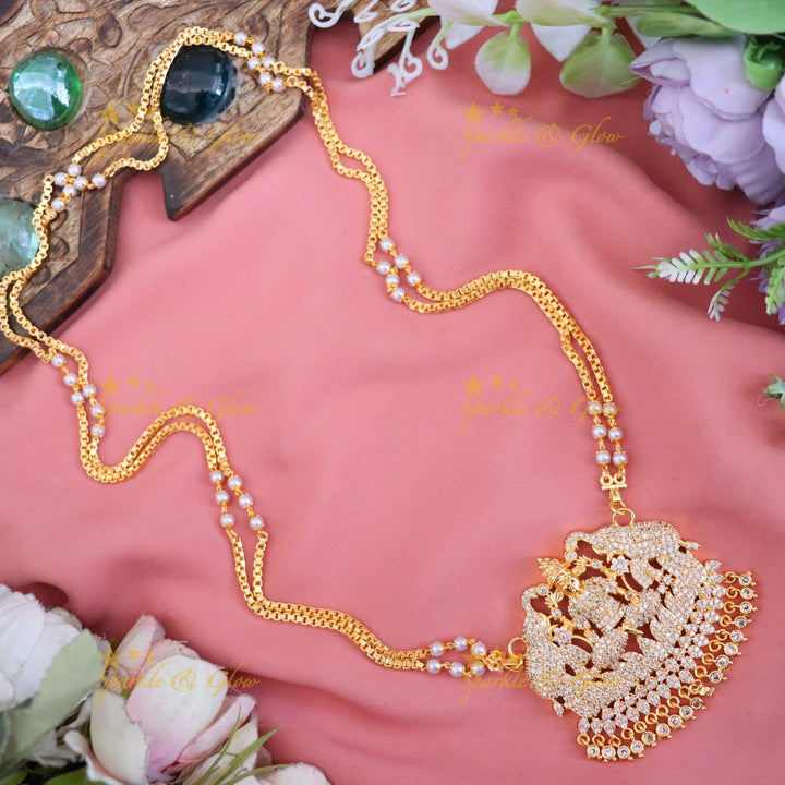 Exquisite Microgold Temple Necklace for Wedding Glam