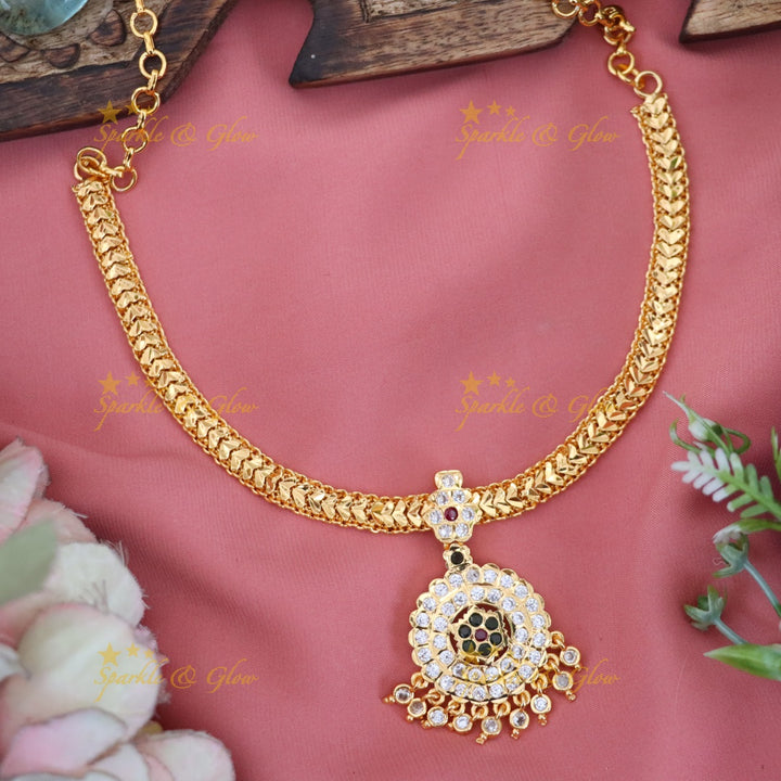 Exquisite Microgold Necklace for Weddings and Festivals