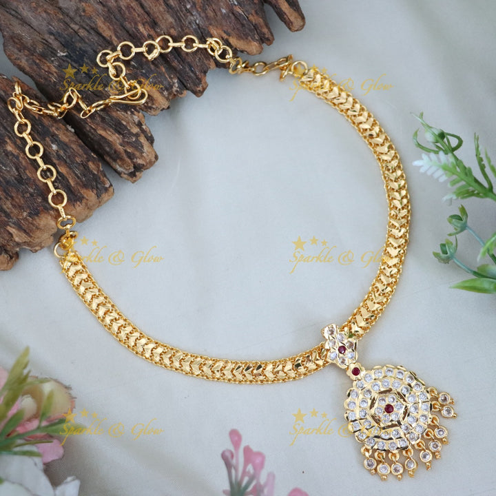 Exquisite Microgold Necklace for Weddings and Festivals