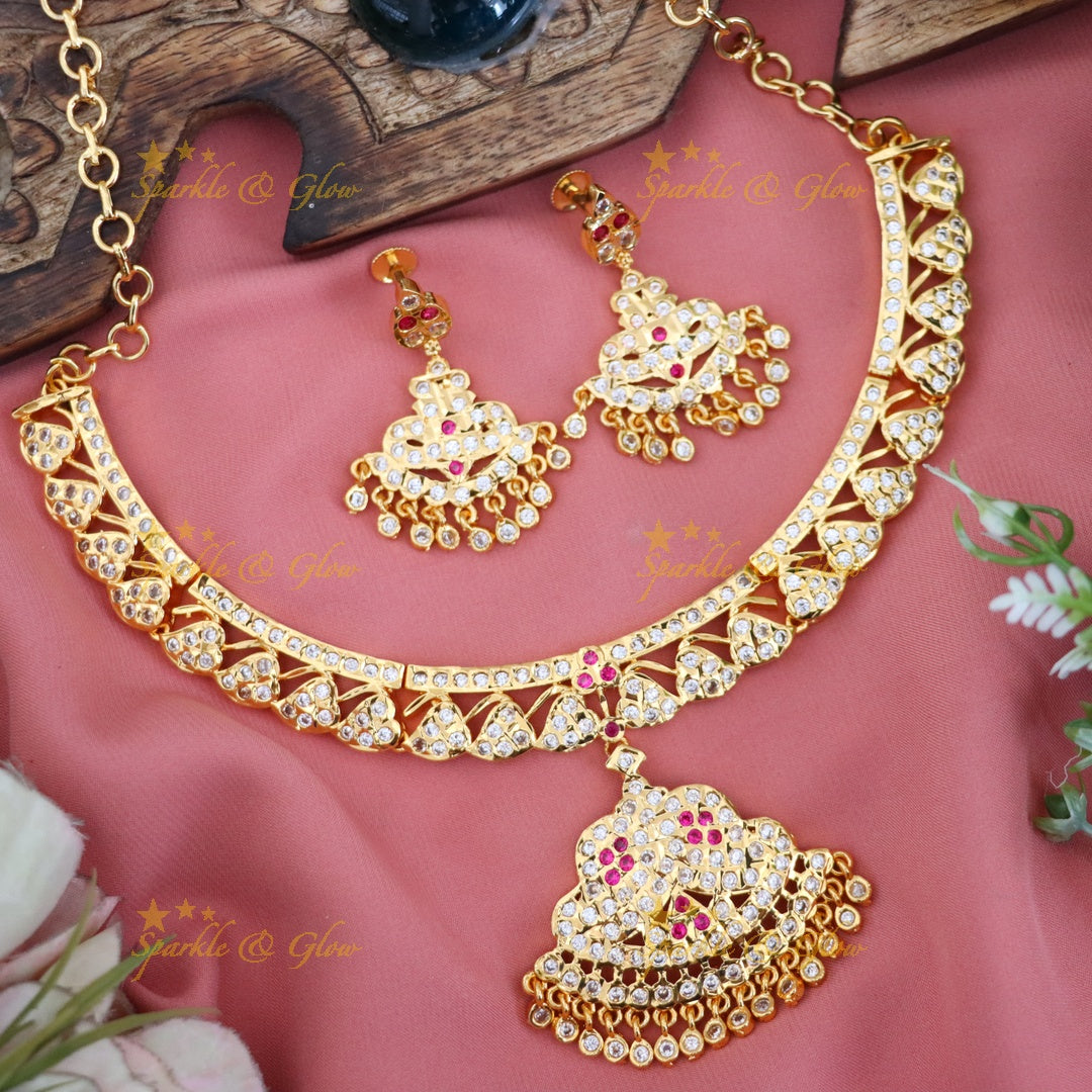 Exquisite Microgold Necklace Set for Weddings