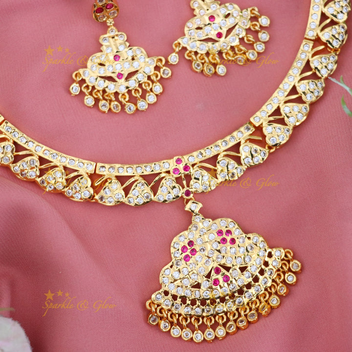 Exquisite Microgold Necklace Set for Weddings