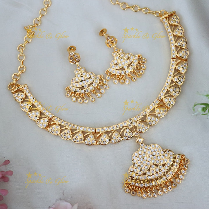Exquisite Microgold Necklace Set for Weddings