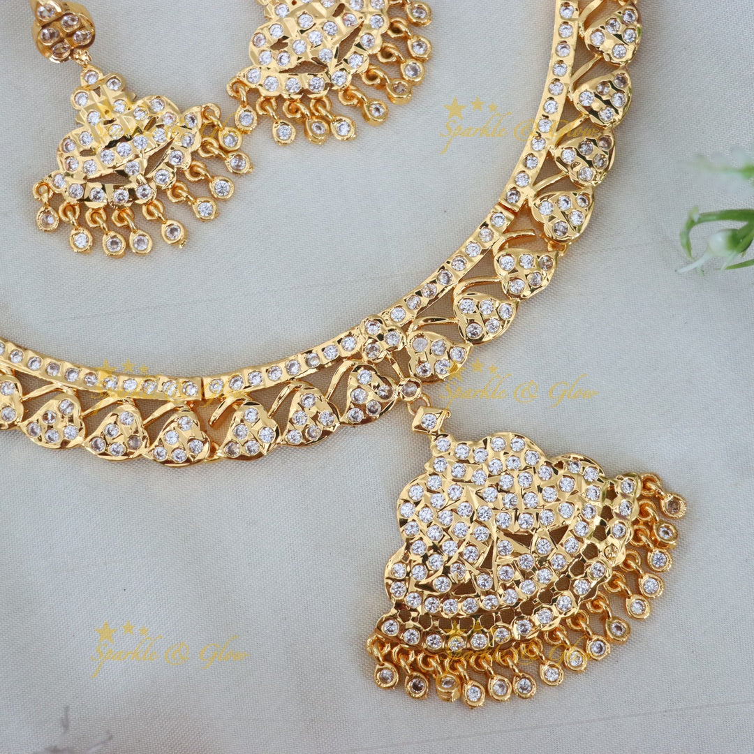 Exquisite Microgold Necklace Set for Weddings