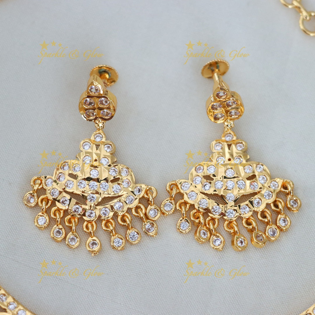 Exquisite Microgold Necklace Set for Weddings