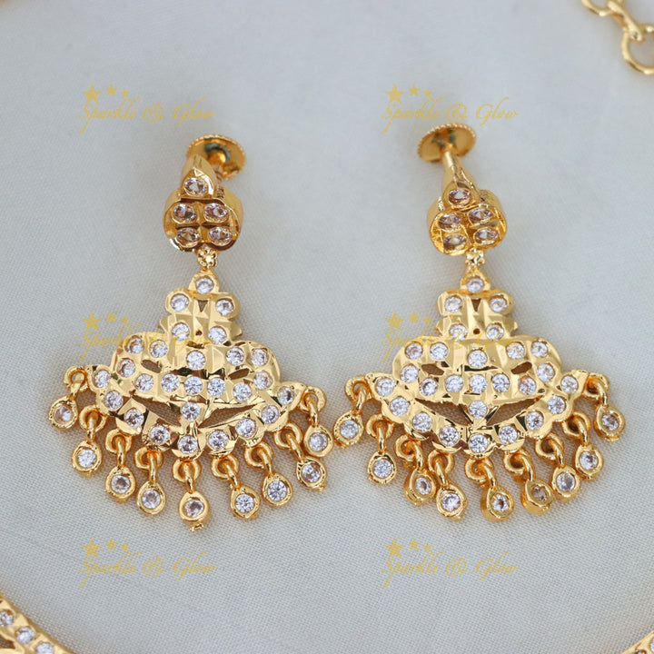 Exquisite Microgold Necklace Set for Weddings