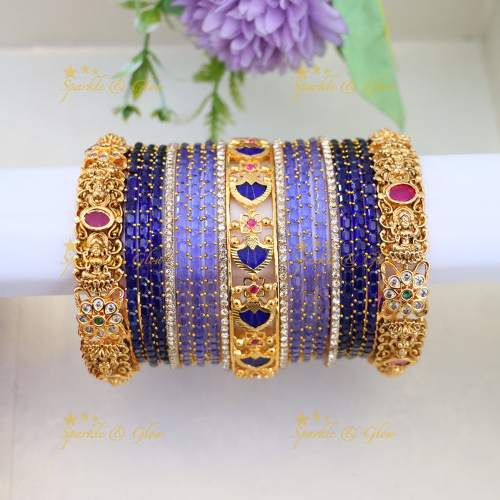 Bridal Bangle Set with Lakshmi Motif