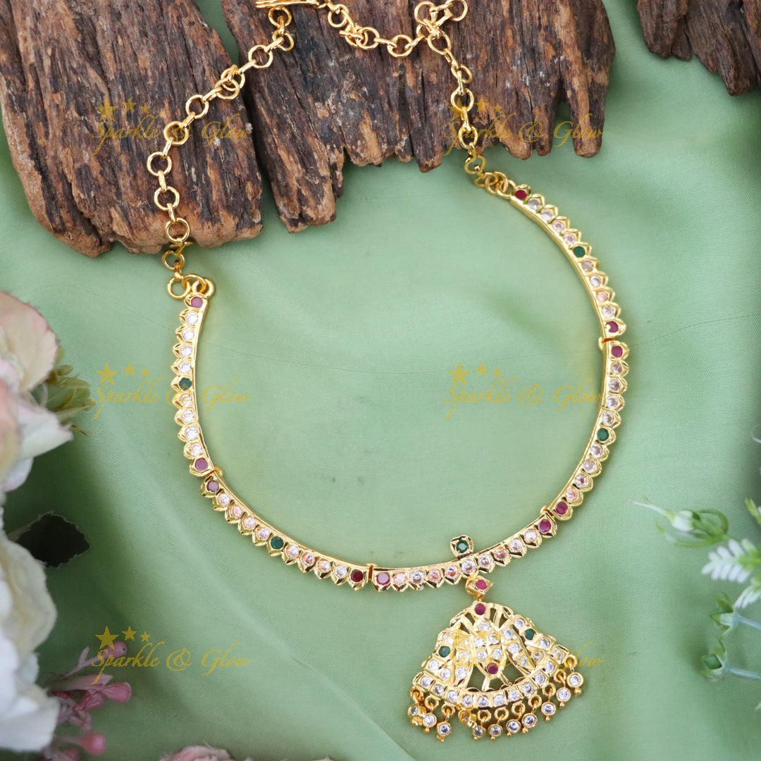 Elegant Microgold Necklace for Festive Occasions