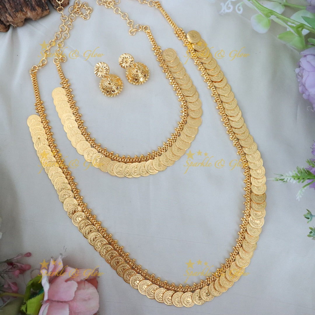 Exquisite Bridal Coin Necklace & Earring Set - New Arrival