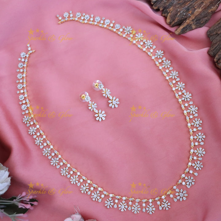 Exquisite Floral Gold Necklace Set for Special Occasions