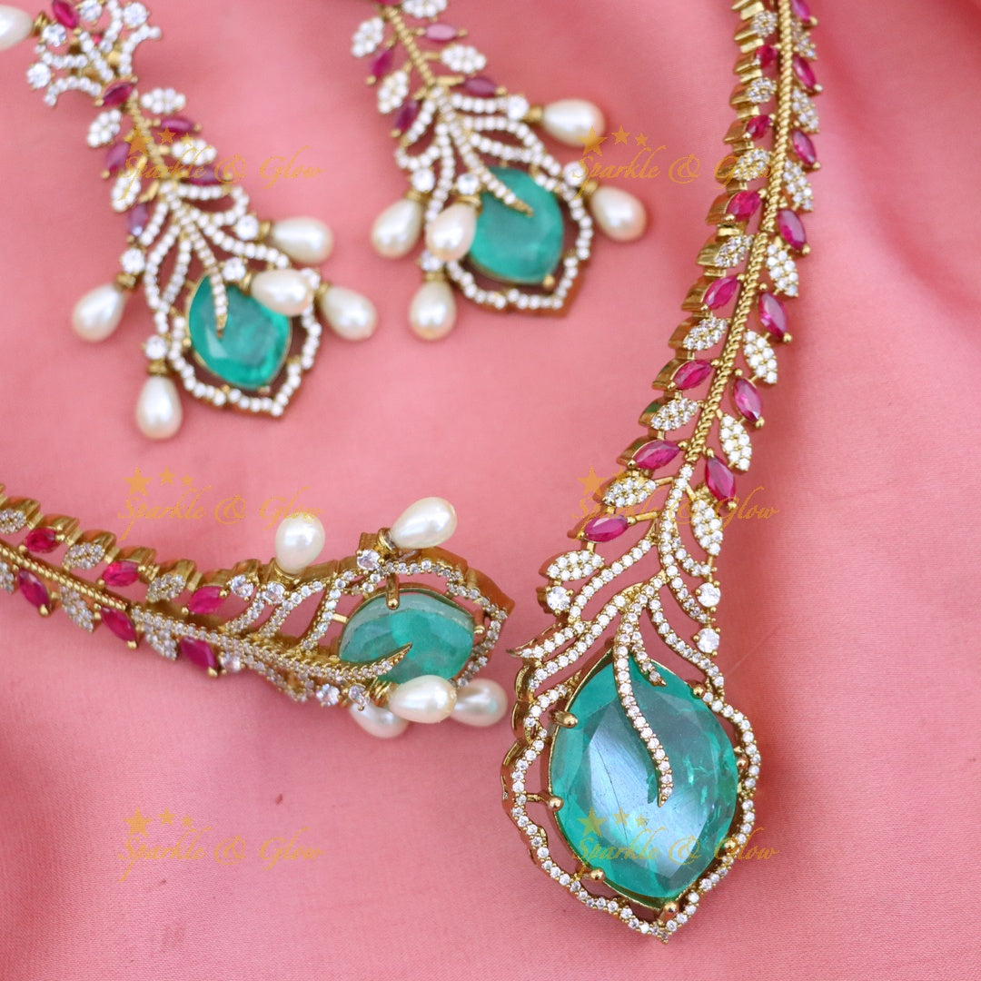 Victorian-Inspired Choker & Earrings for Weddings