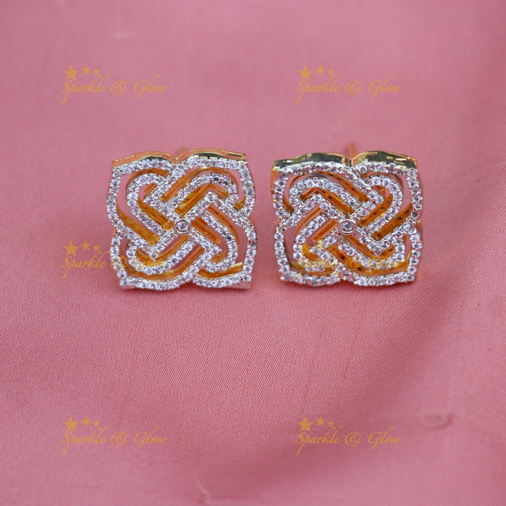 Gold Plated Knot Pendant Set - Ideal for Weddings & Festive