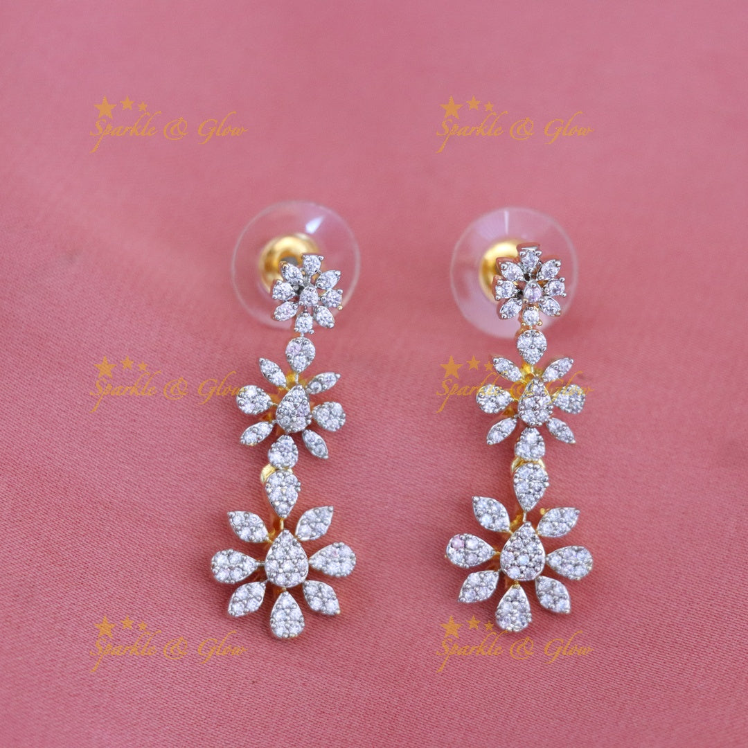 Exquisite Gold Floral Necklace Set for Weddings