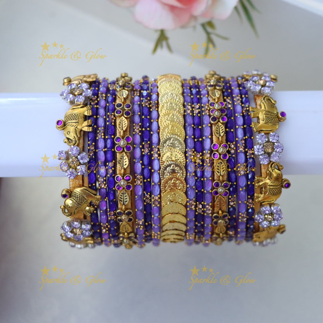 Radiant Silk Thread Bangles for Weddings & Festivals- ONE HAND