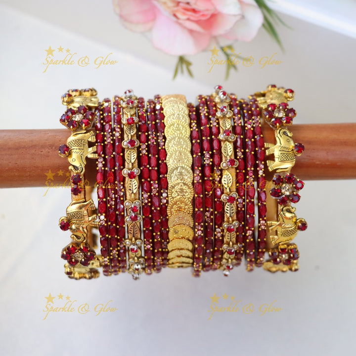 Radiant Silk Thread Bangles for Weddings & Festivals- ONE HAND