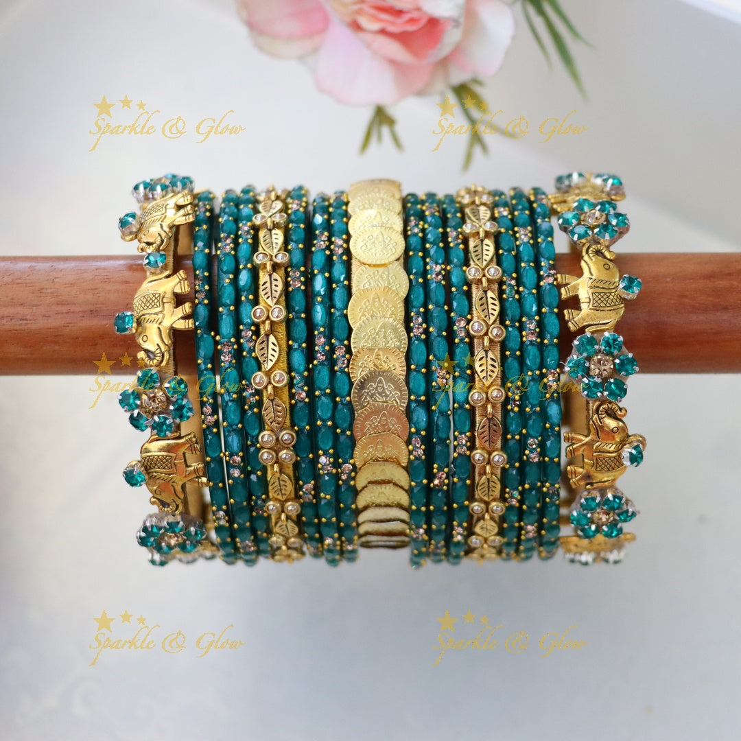 Radiant Silk Thread Bangles for Weddings & Festivals- ONE HAND
