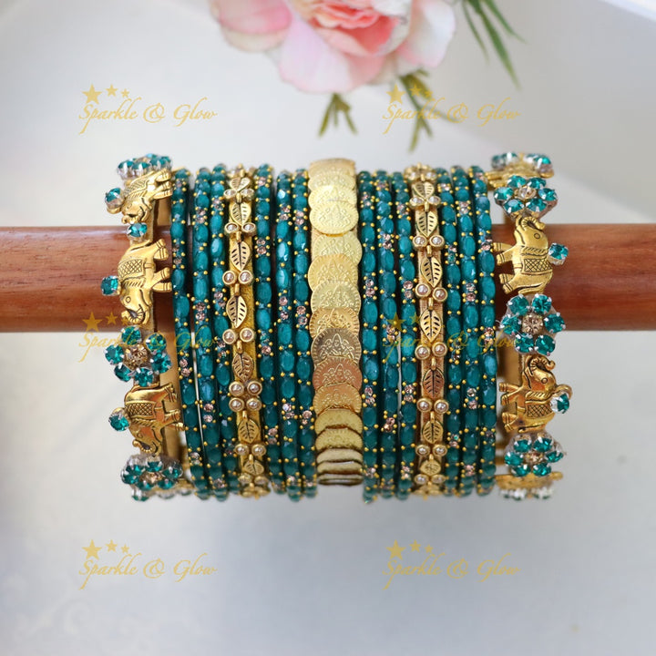 Radiant Silk Thread Bangles for Weddings & Festivals- ONE HAND