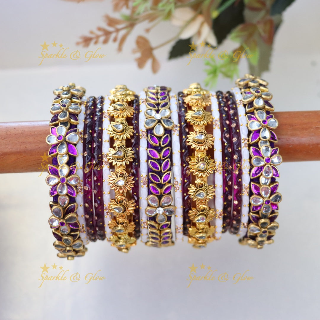 Exquisite Silk Thread Wedding Bangles ONE HAND