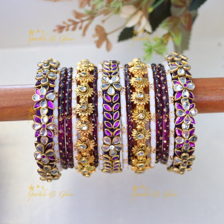 Exquisite Silk Thread Wedding Bangles ONE HAND