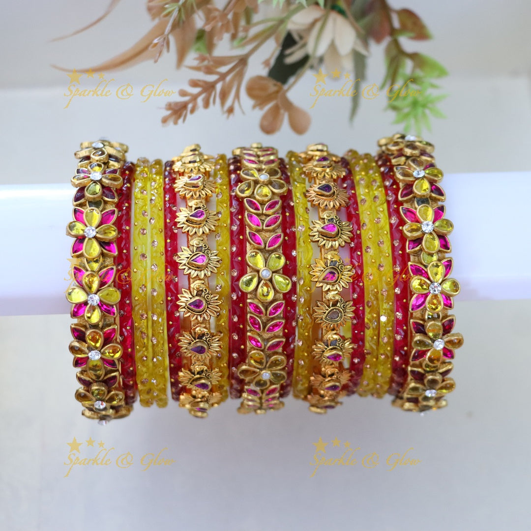 Exquisite Silk Thread Wedding Bangles ONE HAND