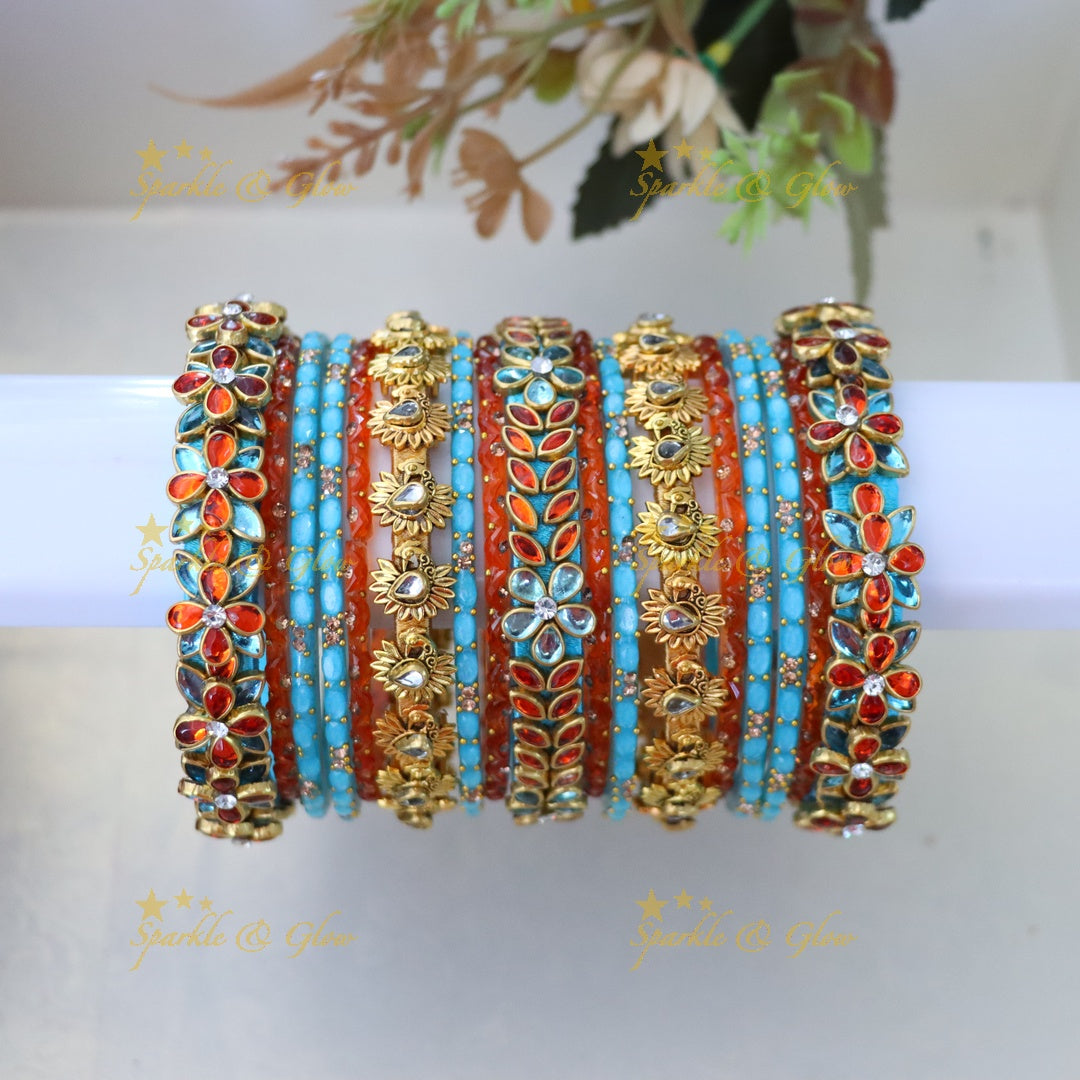 Exquisite Silk Thread Wedding Bangles ONE HAND