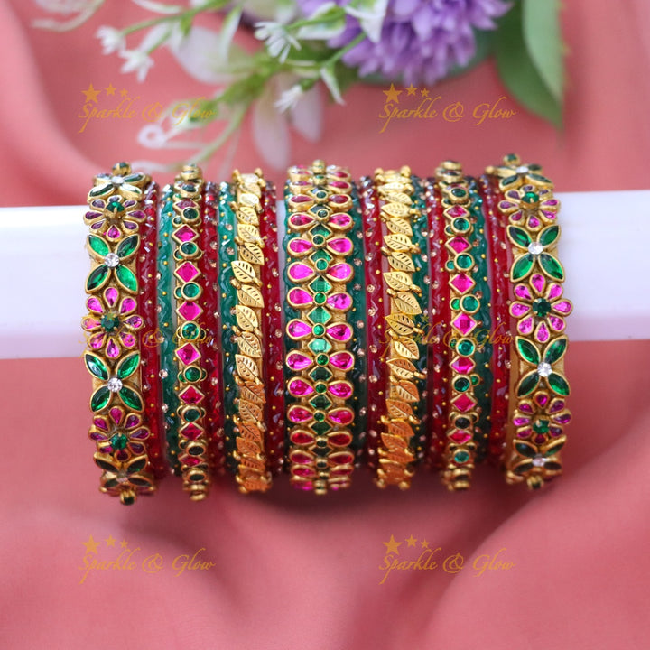 Gorgeous Silk Thread Bangles for Weddings & Festivals ONE HAND