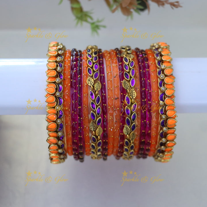 Exquisite Silk Thread Bangles Set for Elegant Celebrations ONE HAND