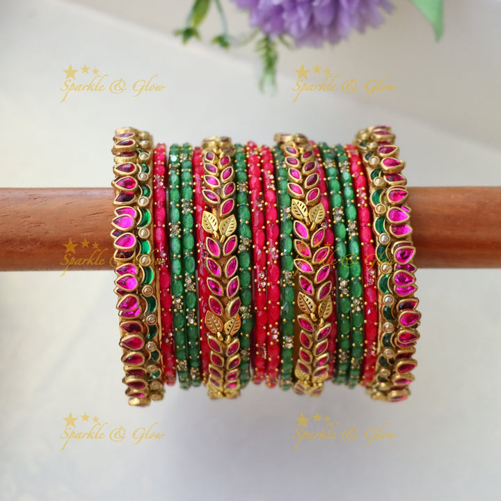 Exquisite Silk Thread Bangles Set for Elegant Celebrations ONE HAND