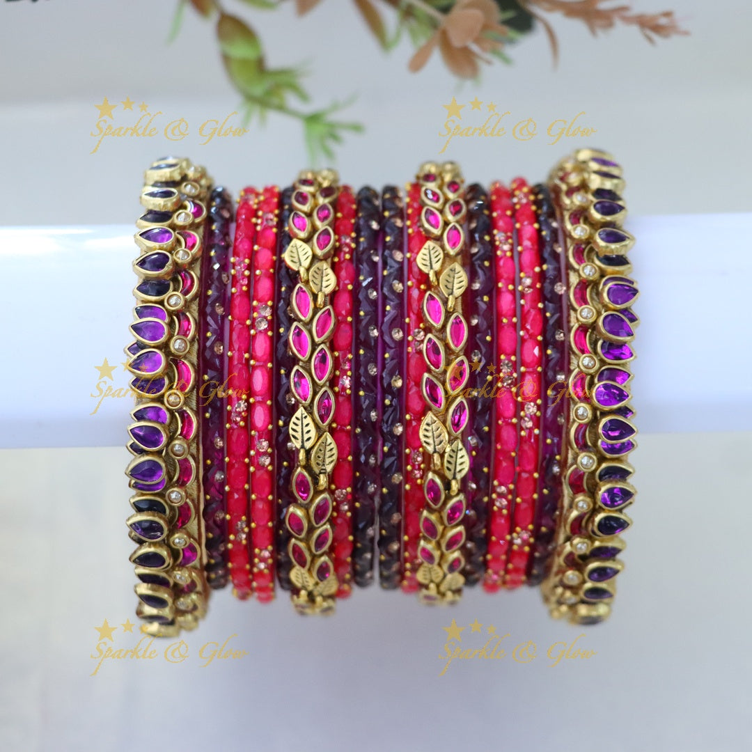 Exquisite Silk Thread Bangles Set for Elegant Celebrations ONE HAND