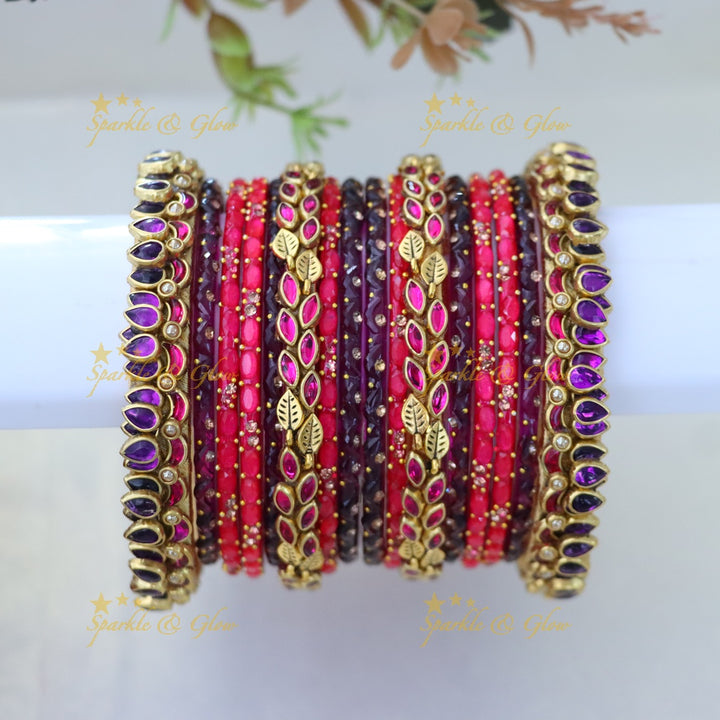 Exquisite Silk Thread Bangles Set for Elegant Celebrations ONE HAND